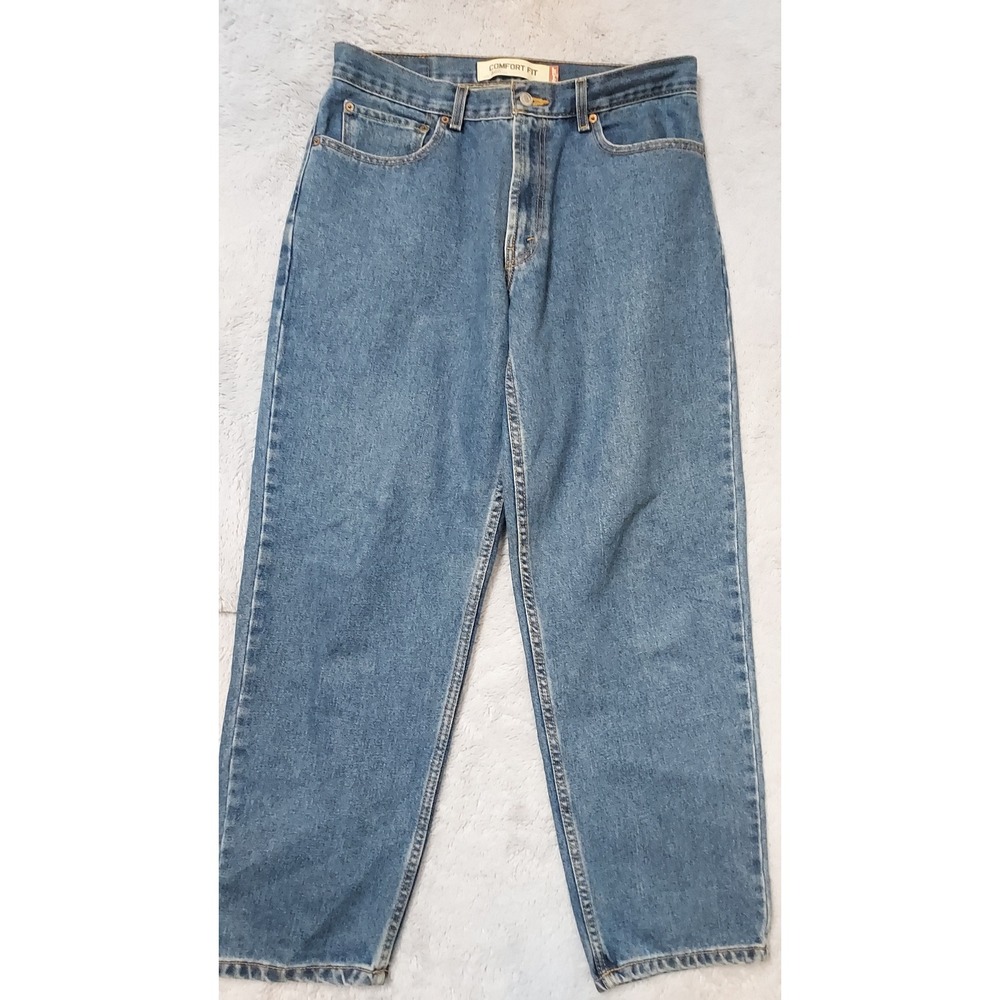 Vintage Levis 560 Jeans Mens 33x30 Y2K Comfort Fit Loose Baggy Denim Blue Skater - Picture 2 of 11